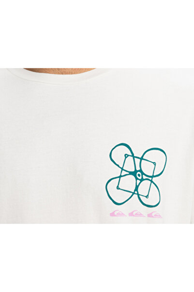 Quiksilver Μπλουζάκι με τυπικό καλούπι Μαλακή υφή Πολύχρωμο μπλουζάκι με στρογγυλή λαιμόκοψη