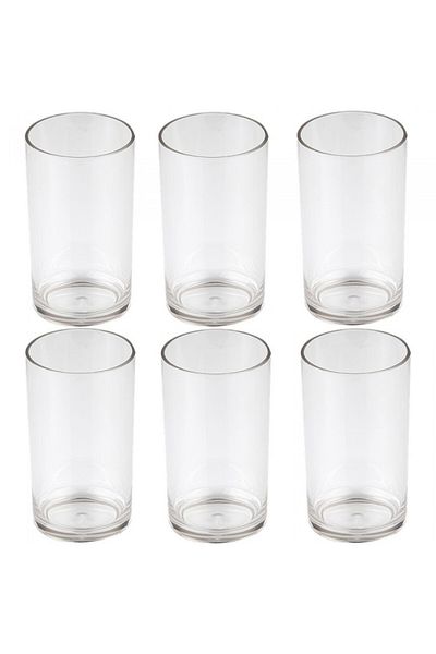 Raki Set 6 pahare LONG DRINK policarbonat 260ml PREMIUM