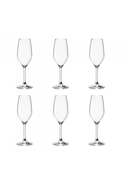 Bormioli Rocco Set of 6 champagne glasses BORMIOLI ROCCO RESTAURANT, 240ml