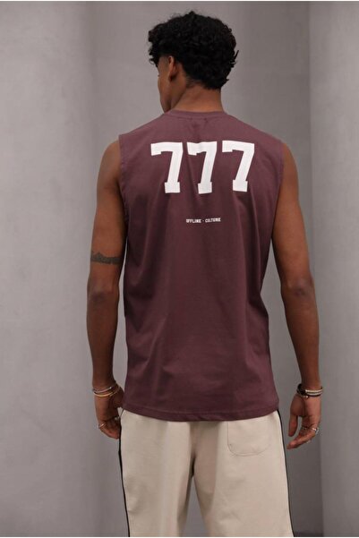 The Champ Clothing Ανδρικό μπλουζάκι μπορντό από 100% βαμβάκι, άνετο κομμένο εκτός σύνδεσης