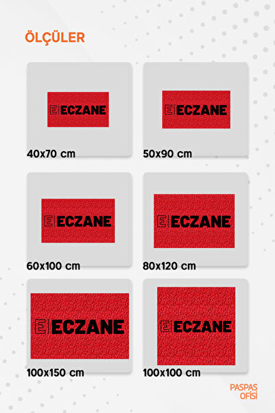 Paspas Yap Eczane Paspası - Kıvırcık Paspas - Dış ve İç Mekan Paspası - Suya Dayanıklı
