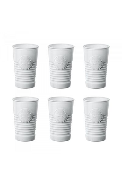 Bormioli Rocco Set of 6 BORMIOLI ROCCO OFFICINA water glasses, 325ml