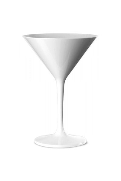 Raki WHITE martini glass white polycarbonate 200ml 112xh170mm
