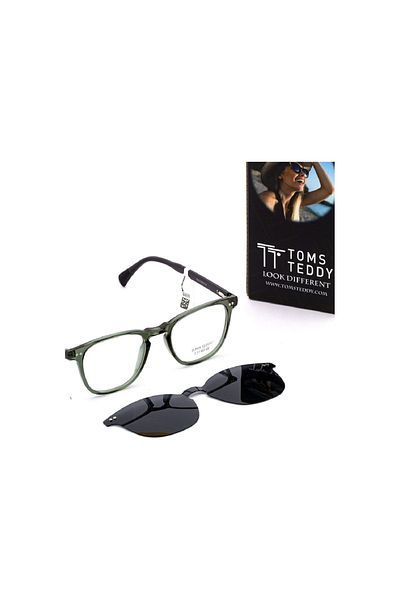 Toms Teddy Tt070 C405P 47Ekt Unisex Polarized Clip-On Blue Light Protection Screen Glasses