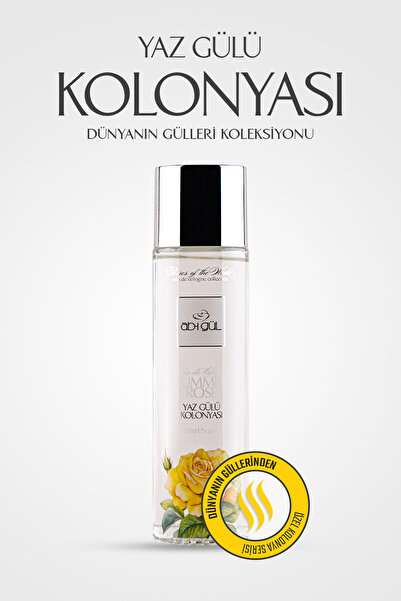 Ab-ı Gül Yaz Gülü Kolonyası 120 ML | Summer Rose Eau De Cologne - World of Roses