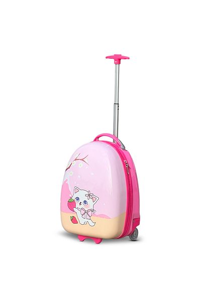 ZAAPPY Cute Anime Printed Kids Lightweight 17 Inch[ 5-7kg] Luggage with Smooth Easy Drag Wheels