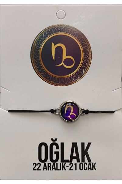 By Ogalo Burç Bileklik, 3 Çift Küpe Hediyeli, Astrolojik Sembollü Ayarlanabilir Ipli Bileklik, Zodyak Taşlı