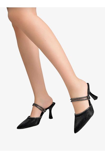 AYDOĞDU by ünal Silvery Ankle Elevator Barett Women's Shoes
