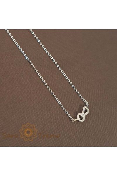 saratremo Colier Infinit din Argint