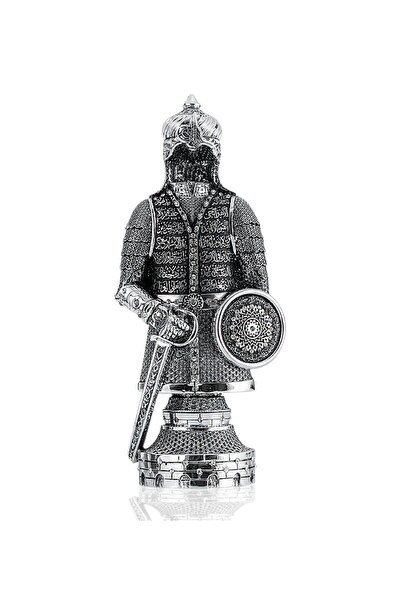 vegahediye v vega Gümüş Renk Ayetel Kürsi İşlemeli Osmanlı Zırh Biblo – Krist...