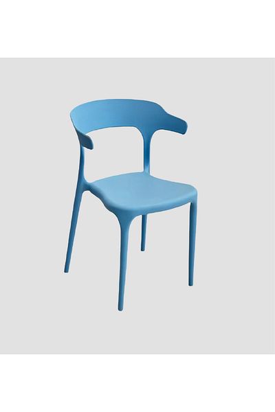 rexa Modern Blue Fiber Dining Chair – Compact & Stylish Seating