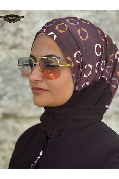 ALDIRA Μοτίβο καπέλο hijab με κουμπωτά