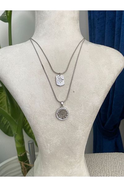 stainless steell Double Steel Necklace
