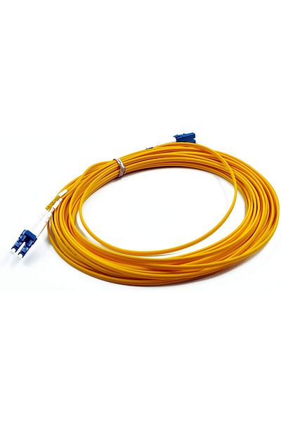 Smartlink Smart Link Fiber Optic Patch Cable LC-LC/SM DX 2.0mm, Yellow, 15-meter