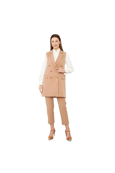 Levidor Double Breasted Cut Vest Pants Suit