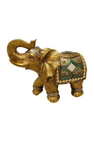 BLA BLA FOAM Elefant, Feng Shui Statue, Royal Elephant with Raised Trunk - 23cm x 32cm