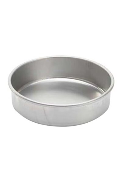 rexa صينية خبز دائرية - فضية | صينية كيك وفطائر غير لاصقة ٩٫٦ × ٩٫٦٣ × ٢٫٥ بوصة