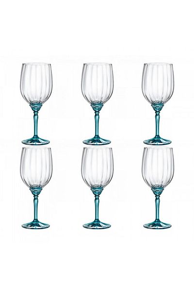 Bormioli Rocco Set of 6 red wine glasses BORMIOLI ROCCO FLORIAN BLUE, 535ml, D9.2xh22.1cm