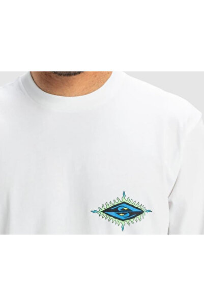 Quiksilver Μπλουζάκι με τυπικό καλούπι Μαλακή υφή Πολύχρωμο μπλουζάκι με στρογγυλή λαιμόκοψη