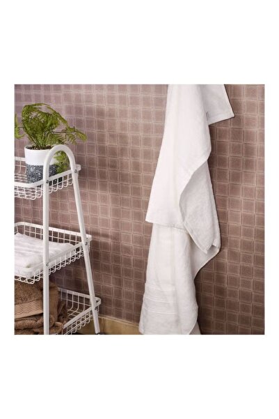 Home Center منشفة حمام قطنية - بيضاء - 70×140 سم - منشفة يومية ناعمة وماصة