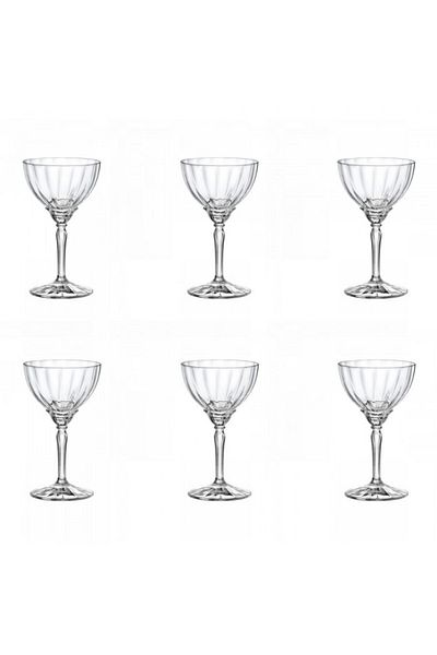 Bormioli Rocco Set of 6 martini glasses, champagne, BORMIOLI ROCCO FLORIAN, 240ml, D9.7xh16.4cm
