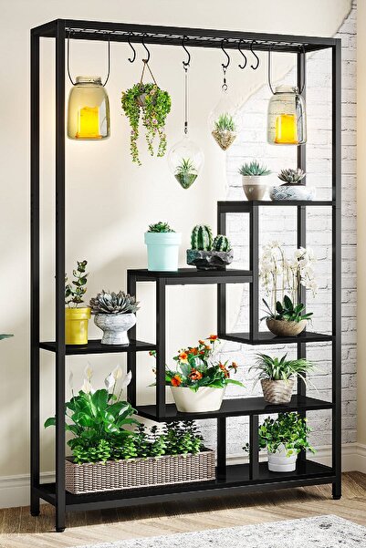 TOLIAHOME 6 Katlı Metal Saksılık Çiçeklik Saksı Standı