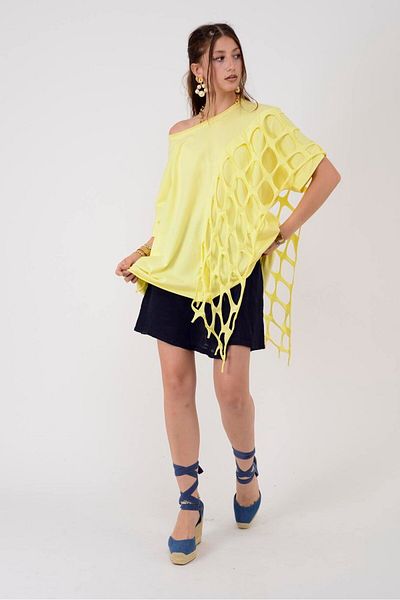 Park Moda 06157 Hole Net Detail Bluz