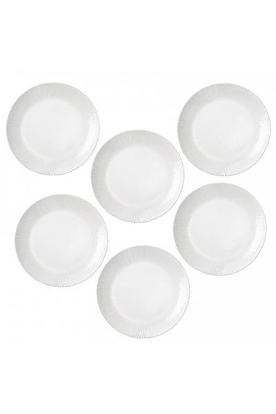 Bormioli Rocco Set of 6 BORMIOLI COCONUT dinner plates 27.5cm
