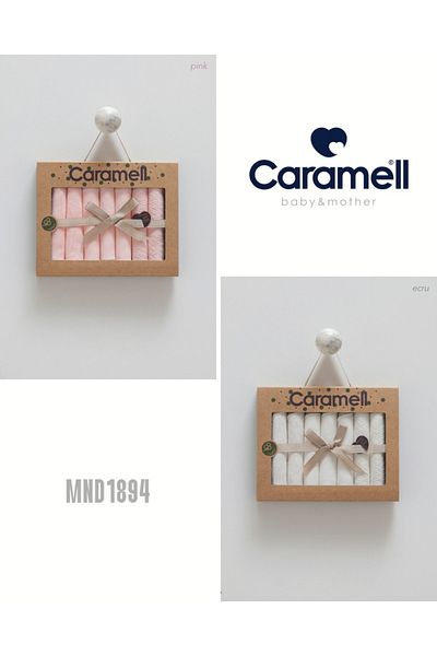 Caramell My Baby Kumsal 100% Cotton 7-Pack Baby Mouth Wipes New Season Mini Lace 2-Pack 1894
