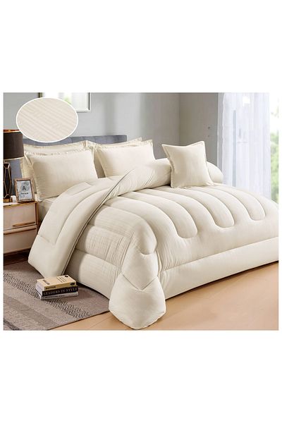 DEC29 7-piece hotel bed sheet for two people