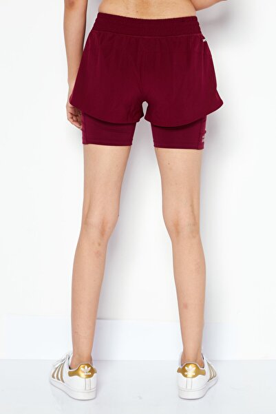 New Balance Women Sportswear Fit Training Shorts, Maroon