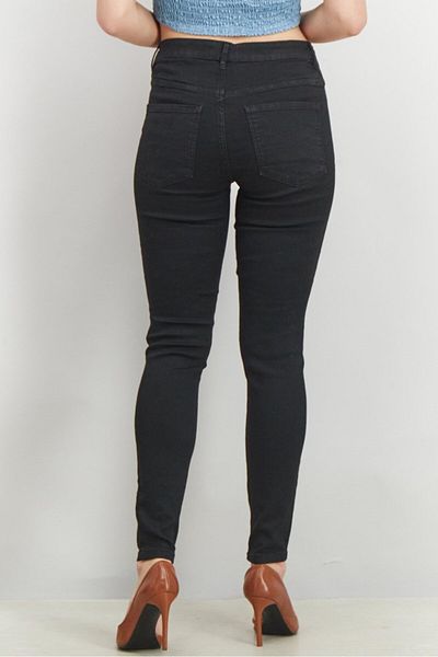 Sinsay Women Skinny Fit Plain Stretchable Denim, Black