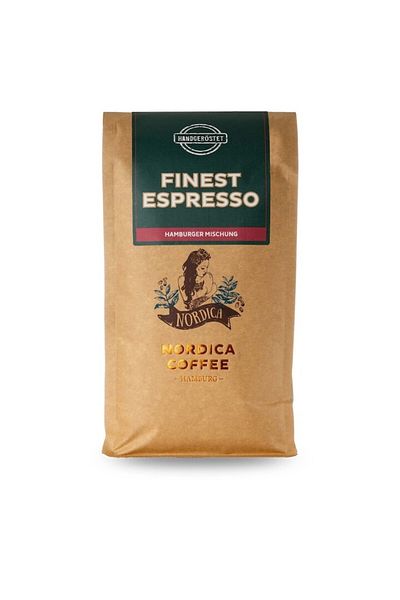 Nordica Coffee Boabe de cafea Nordica Coffee HM FINEST ESPRESSO, 50% Arabica, 50% Robusta, 500g