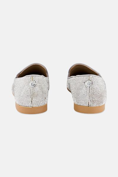 Steve Madden Women Corral-R Slip On Casual Flats, Silver