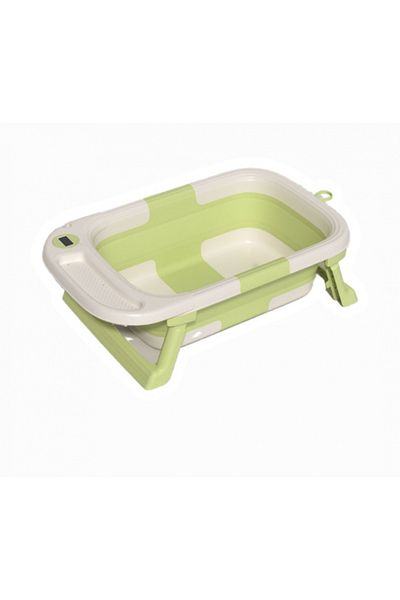 Little Mom Cadita Ultrapliabila cu termometru Little Mom Green