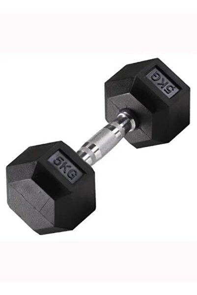 BODY SCULPTURE Rubber Hex Dumbbell 5kg