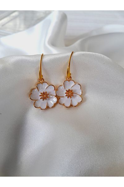 Minnoş Dükkan Flower Design Earrings