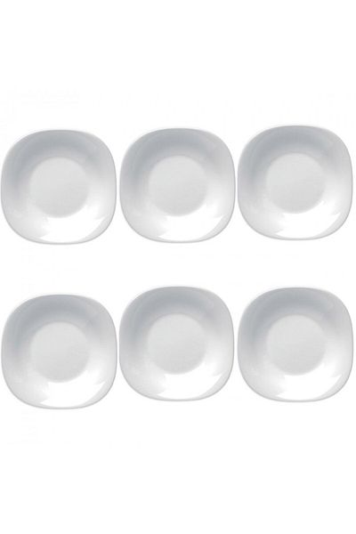 Bormioli Rocco Set of 6 opal soup plates 20x23cm BORMIOLI ROCCO