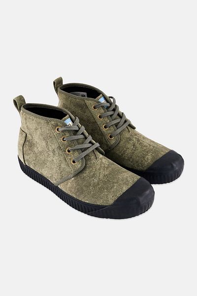 Toms Men Botas Indio Lace Up Ankle Boots, Dusty Olive