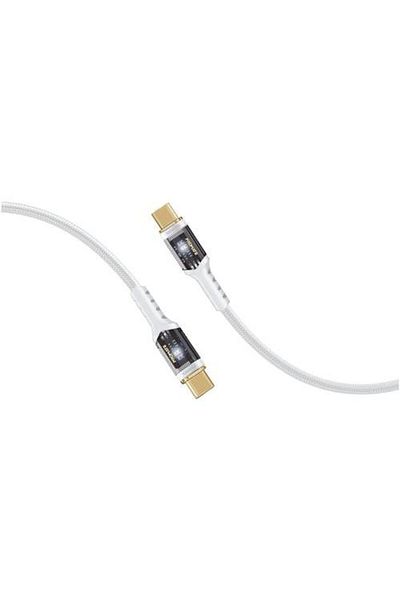 Promate Ultra-Fast 100W USB-C Power Delivery Cable with Clear Tips for an Unparalleled Charging Experience