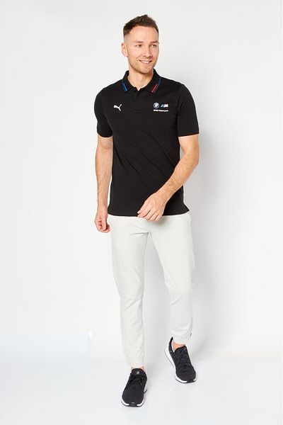 Puma Men Sportwear Fit Short Sleeve Outdoor Polo Shirt, Black/Combo