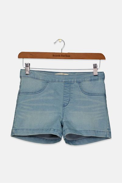 Levi's شورت جينز بقصّة عادية للبنات، أزرق