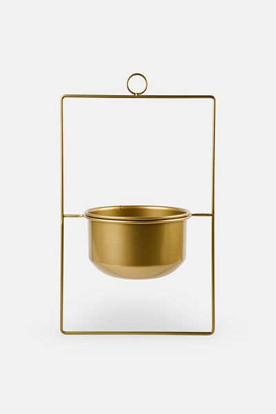 Evila Originals Parapet Hanging Plant Pot, Gold
