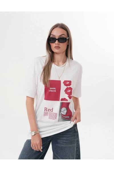 altınok fashion Red B.Tshrt