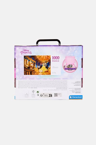 CLEMENTONI Disney Princess Beauty And The Beast Brief Case Puzzle 1000 Pieces