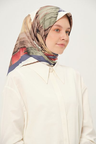 Madame Polo Eșarfă digitală din raion multicolor