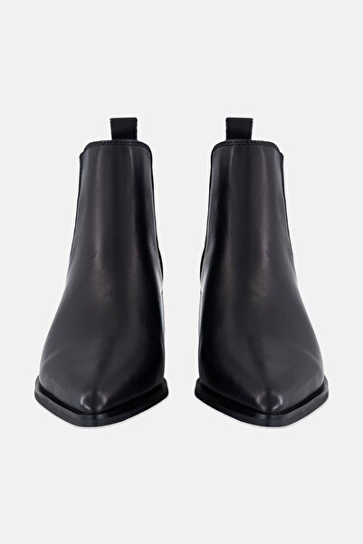 Steve Madden Women Elexis Zipper Up Metallic Ankle Boots, Black