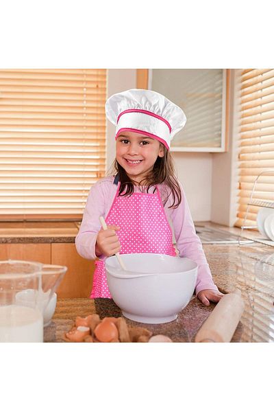 SOLLUXE Costume de bucatar pentru copii, joc de rol 3-12 ani