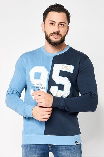 PAUL FRANK Men Crew Neck Graphic Print Long Sleeve Sweatshirt, Multicolor