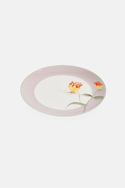 Ritzenhoff & Breker 1 Pc Bone China Floral Desert Plate, Multicolor